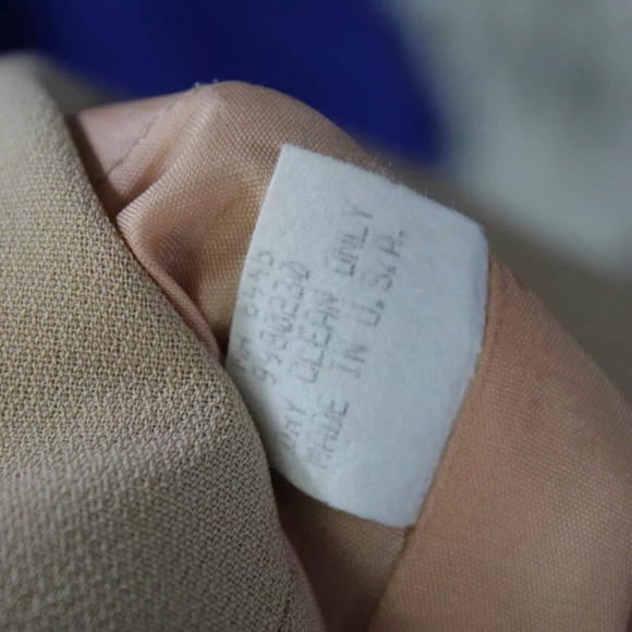 BCBGMAXAZRIA WOMENS SLEEVELESS SOLID PRINT HIGH NECK A LINE DRESS TAN SIZE 0 - Picture 6 of 7